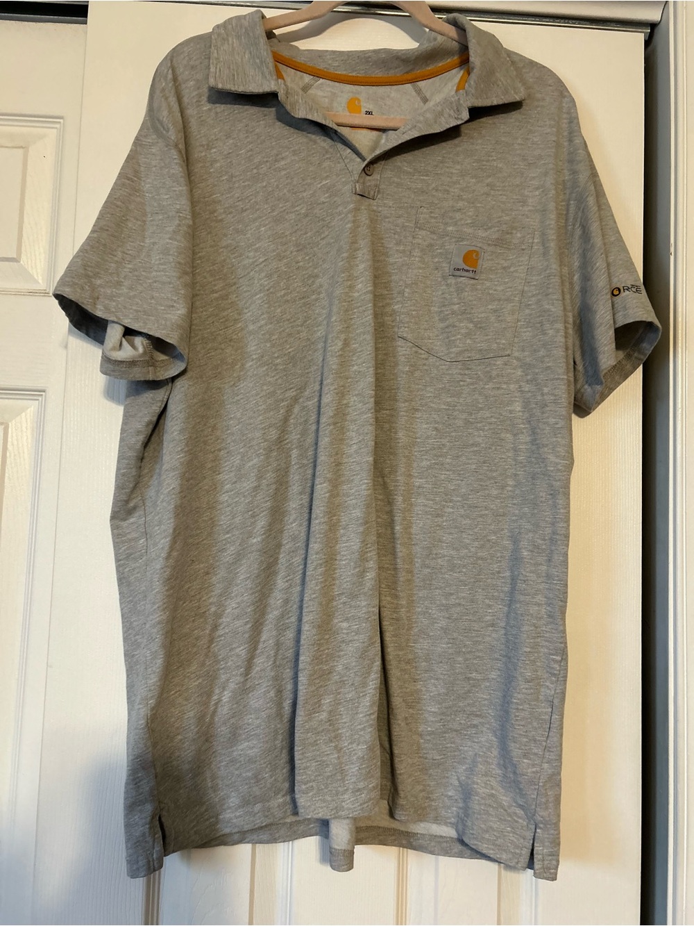 Carhartt Men's Gray Polo Shirt 2XL